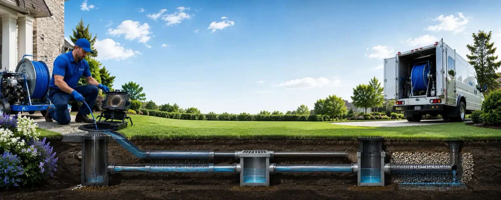 Outdoor drain cleaning information for Roselle, IL